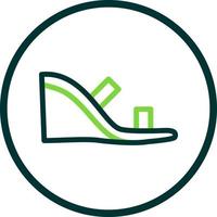Wedge Heel Vector Icon Design