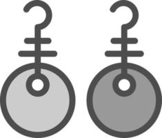 Earrings Vector Icon Design