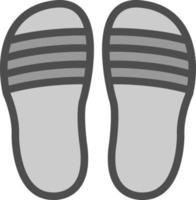 Flip Flop Vector Icon Design