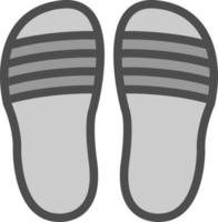 Flip Flop Vector Icon Design