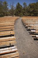 Outdoor Wooden Amphitheater Seating Abstract photo