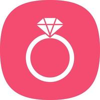 Diamond Ring Vector Icon Design