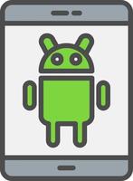 icono de vector de Android