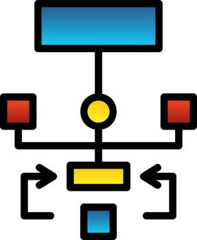 diseño de icono de vector de algoritmo