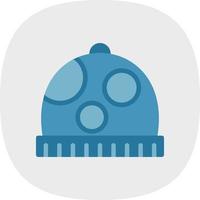 Winter Hat Vector Icon Design