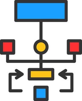 diseño de icono de vector de algoritmo