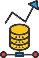 diseño de icono de vector de análisis de datos