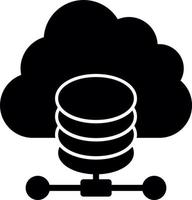 Cloud Database Vector Icon Design