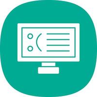 Blue Screen Vector Icon Design