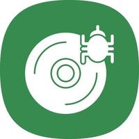 CD Virus Vector Icon Design