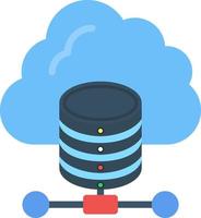 Cloud Database Vector Icon Design