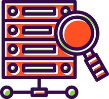 Data Query Vector Icon Design