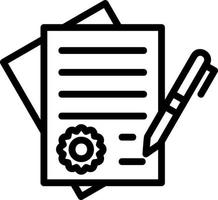 Contract Vector Icon Design