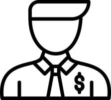 Salesman Vector Icon Design