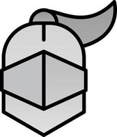 Armor Helmet Vector Icon Design