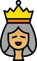 diseño de icono de vector de reina