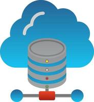 Cloud Database Vector Icon Design