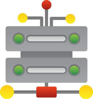 diseño de icono de vector de infraestructura de datos