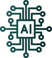 Artificial Intelligence Vector Icon Design