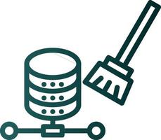 Data Cleansing Vector Icon Design