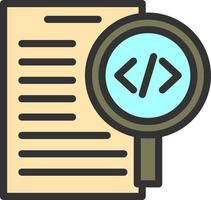 Code Review Vector Icon Design