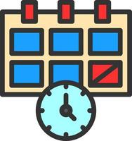 Deadline Vector Icon Design