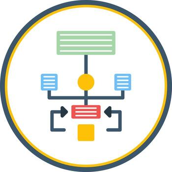 diseño de icono de vector de algoritmo