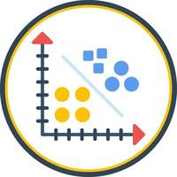 Cluster Analysis Vector Icon Design
