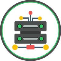 diseño de icono de vector de infraestructura de datos