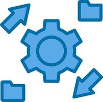 Data Transformation Vector Icon Design