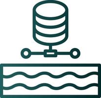 Data Lake Vector Icon Design