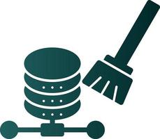 Data Cleansing Vector Icon Design