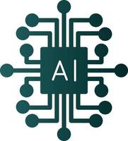 Artificial Intelligence Vector Icon Design