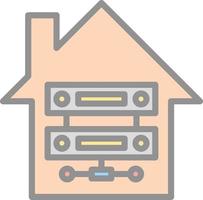 Data Warehouse Vector Icon Design