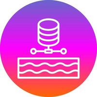 Data Lake Vector Icon Design