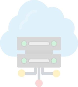 diseño de icono de vector de computación en la nube