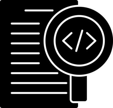 Code Review Vector Icon Design