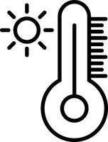 diseño de icono de vector de temperatura