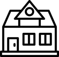 Bungalow Vector Icon Design