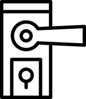 Door Knob Vector Icon Design