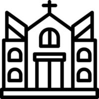 diseño de icono de vector de iglesia