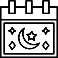 diseño de icono de vector de calendario de ramadán