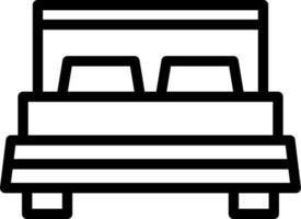 Bed Vector Icon Design