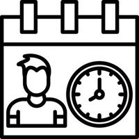 Working Hours Vector Icon Design