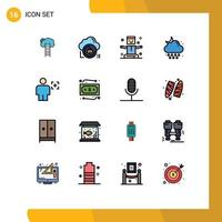 16 Creative Icons Modern Signs and Symbols of drop magic data levitation entertainment Editable Creative Vector Design Elements