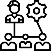 Organization Structure Vector Icon Design