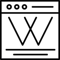 Wiki Vector Icon Design