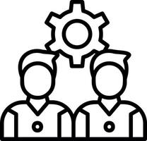 Team Management Vector Icon Design