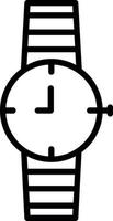 diseño de icono de vector de reloj de pulsera