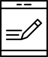 Pen Tablet Vector Icon Design